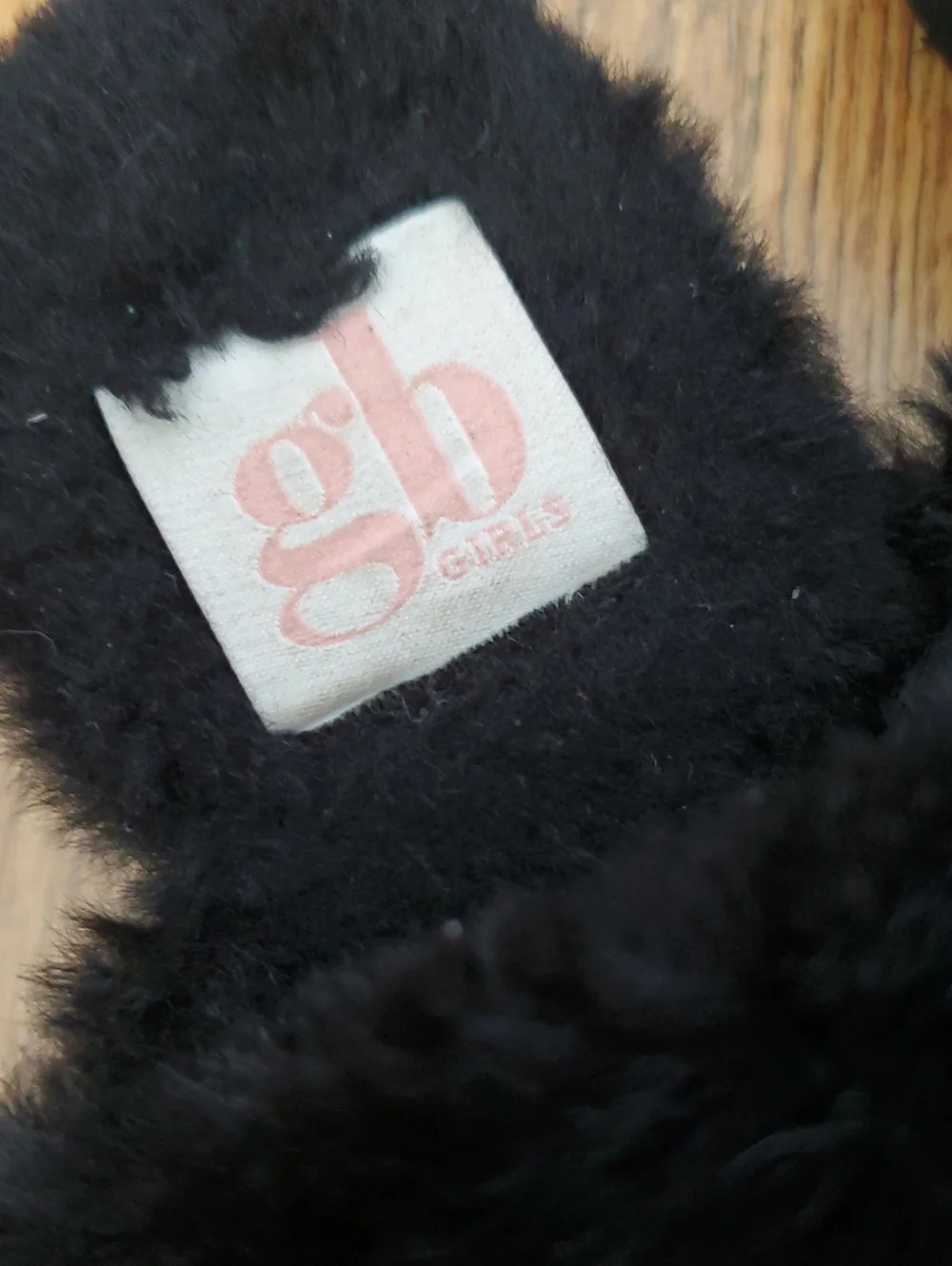 Gianni Bini ComfieeTwo Embellished Rhinestone Bow Faux Fur Slippers in black 12M